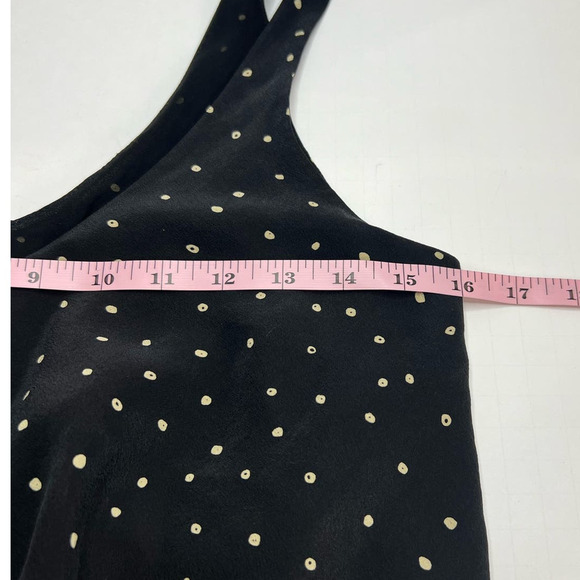 Aritzia Babaton 100% Silk Polka Dots Layered Women's Black Sleeveless Dress - Picture 6 of 8